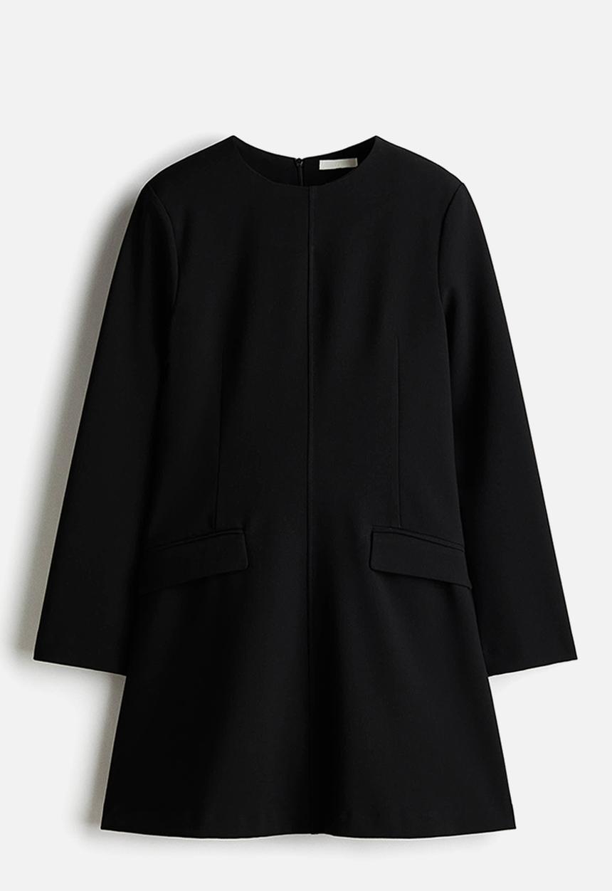 H&M - Shoulder-pad dress - black