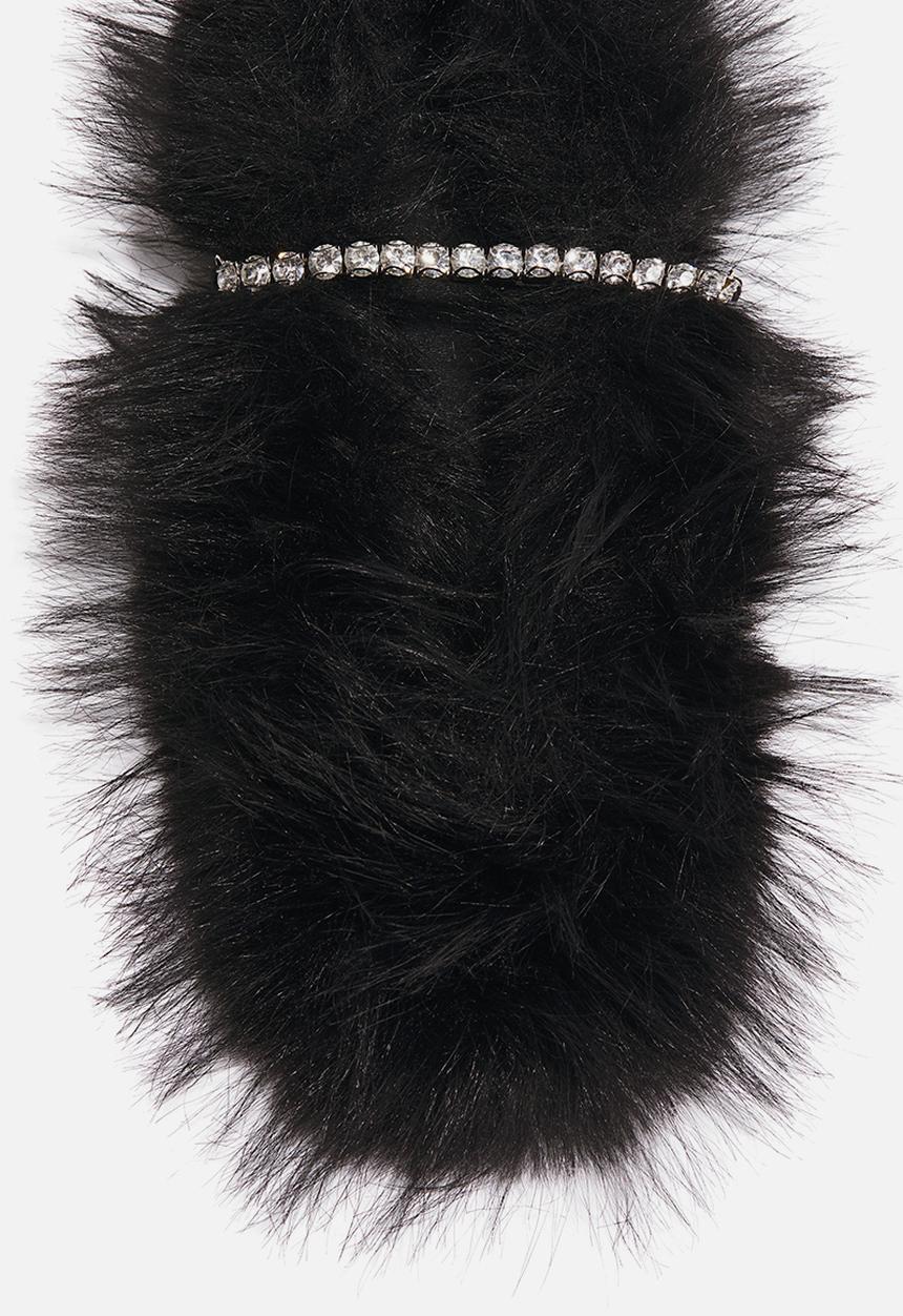 H&M - Embellished slippers - black
