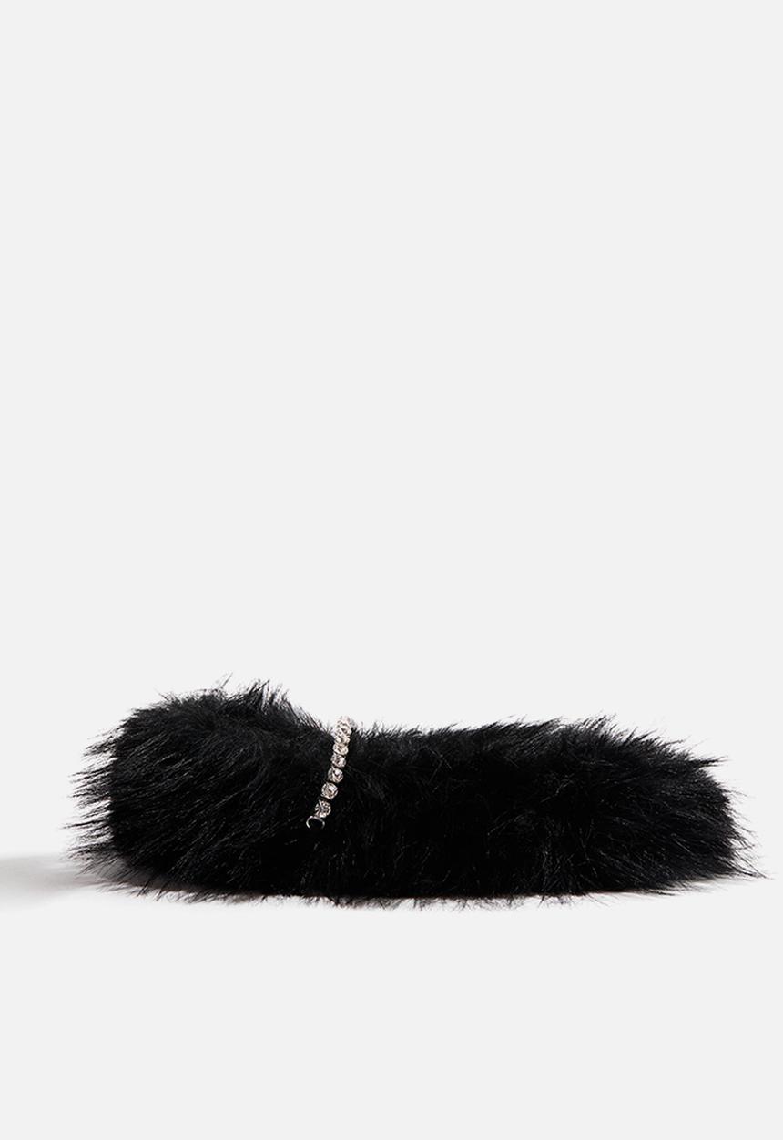 H&M - Embellished slippers - black