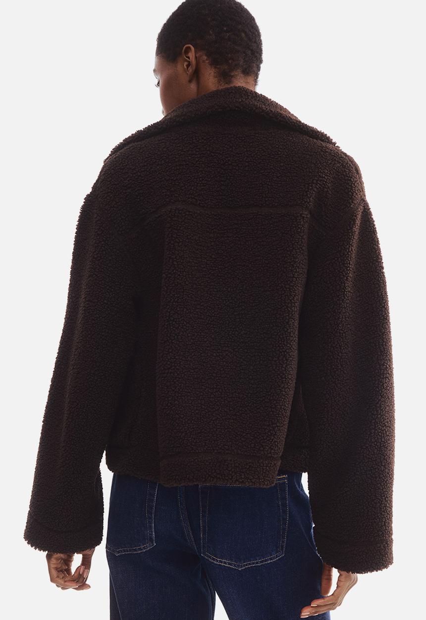 H&M - Teddy jacket - dark brown