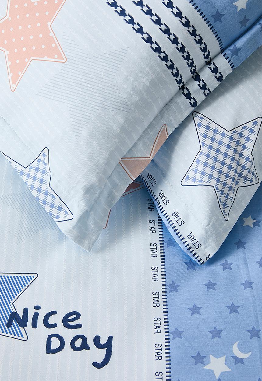 Pop Candy - 196TC printed duvet cover set - blue/multi