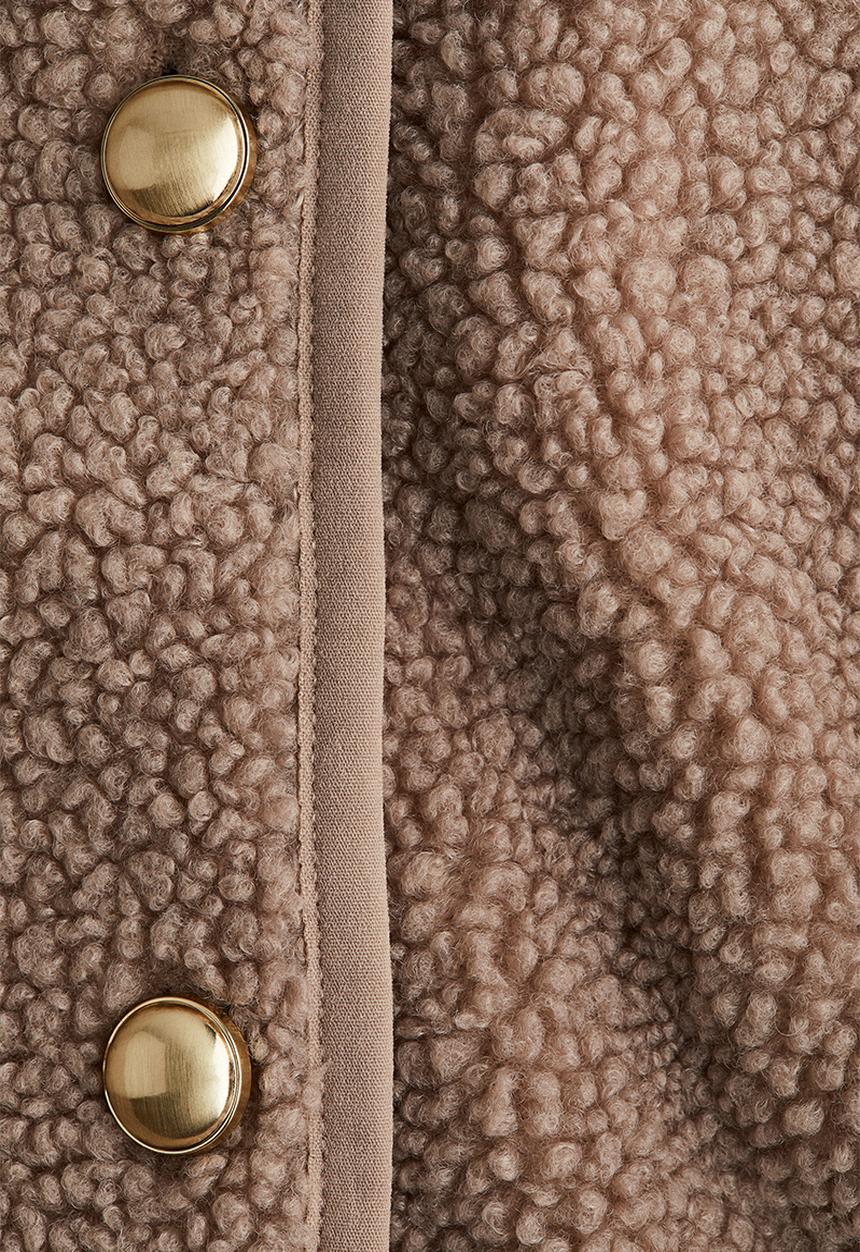 H&M - Teddy jacket - dusty beige