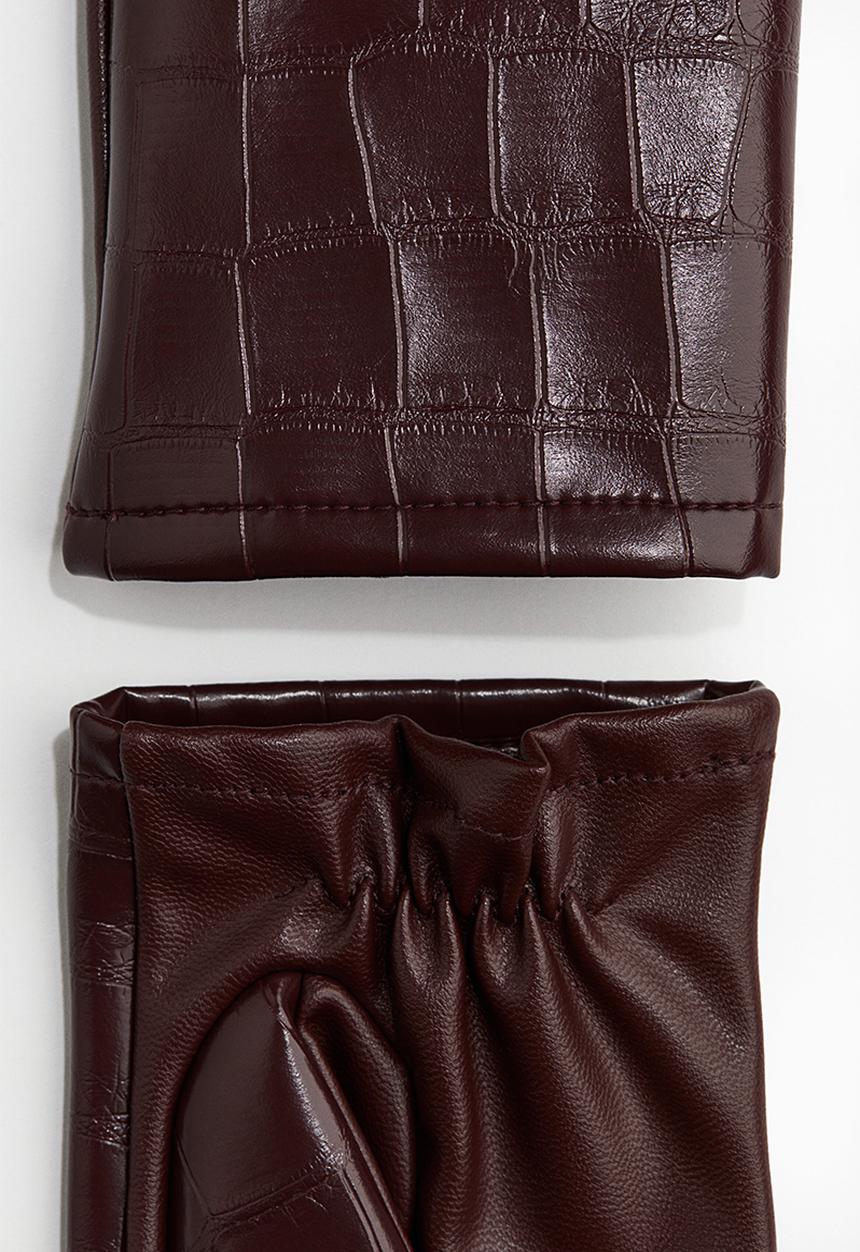 H&M - Gloves - burgundy