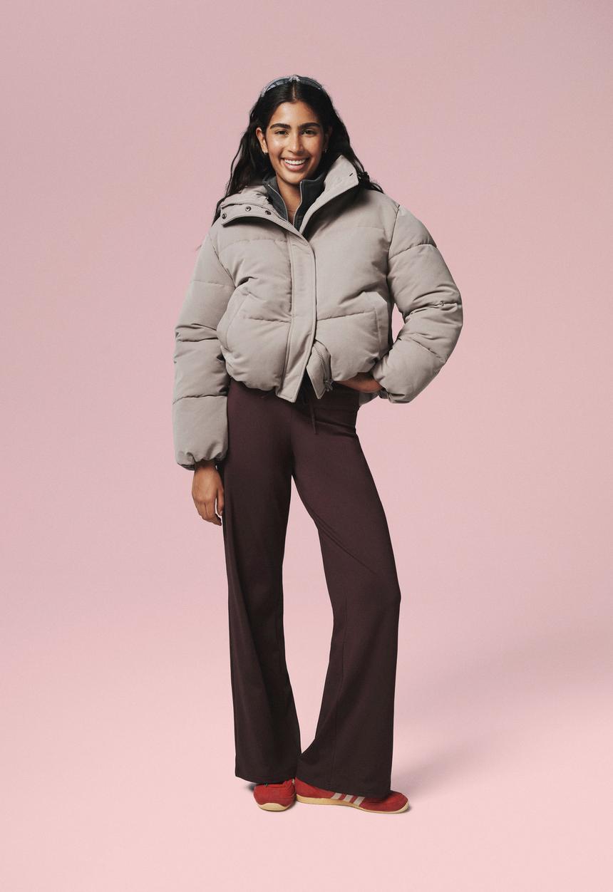 Cotton On - The Mother Puffer Soft Touch Jacket - Desert Grey