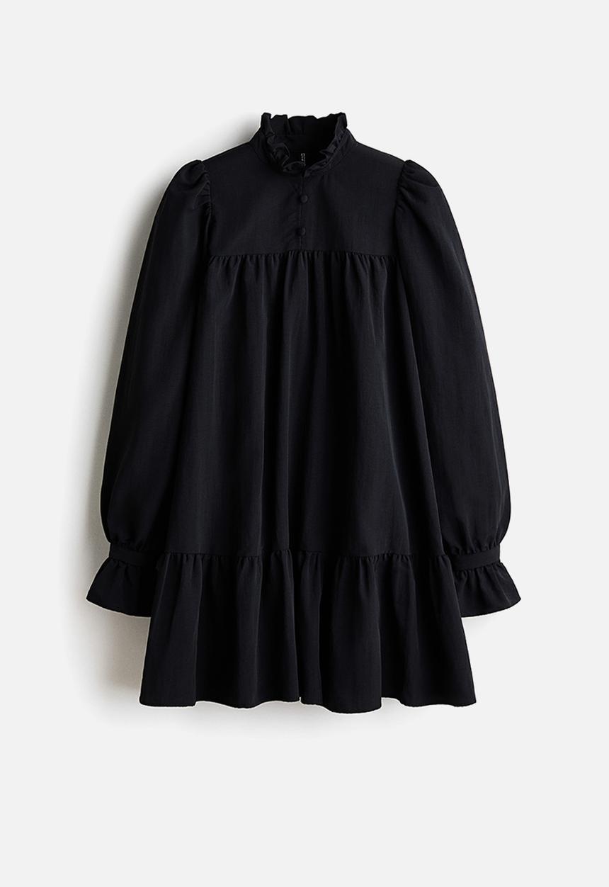 H&M - Frill-collared dress - black