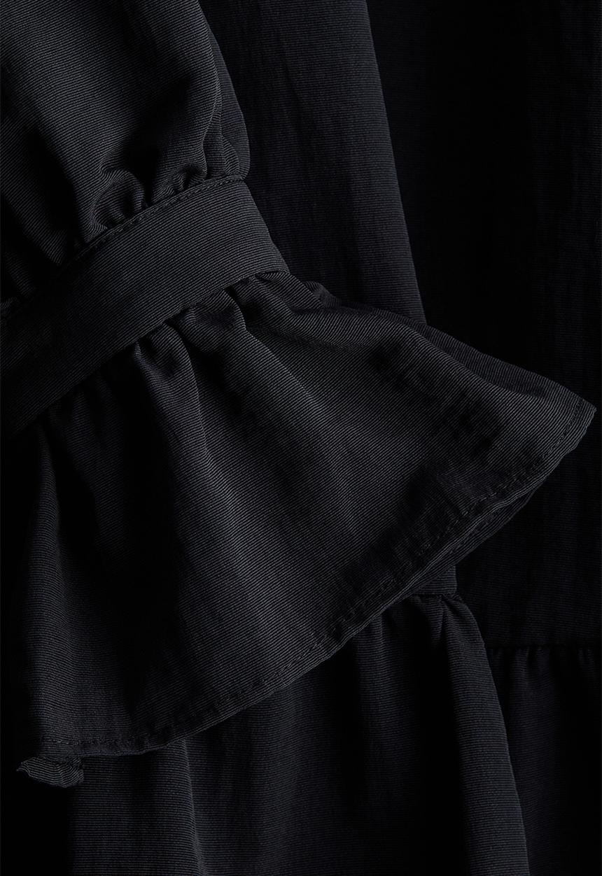 H&M - Frill-collared dress - black