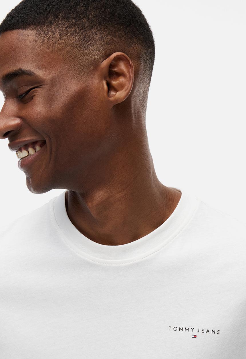 Tommy Hilfiger - Tjm Slim Linear Chest Tee Ext - Ecru