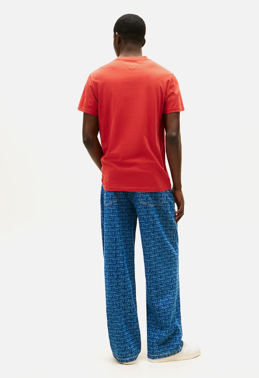 Tommy Hilfiger - Tjm Slim Linear Ss Tee 2Pck Ext - Dark Night Navy / Terracota Red