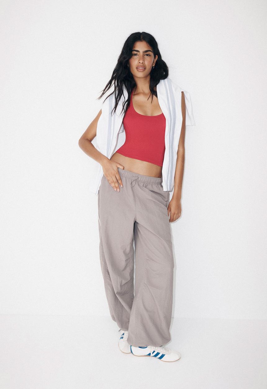 Cotton On - Off Side Woven Sweatpant - Desert Grey