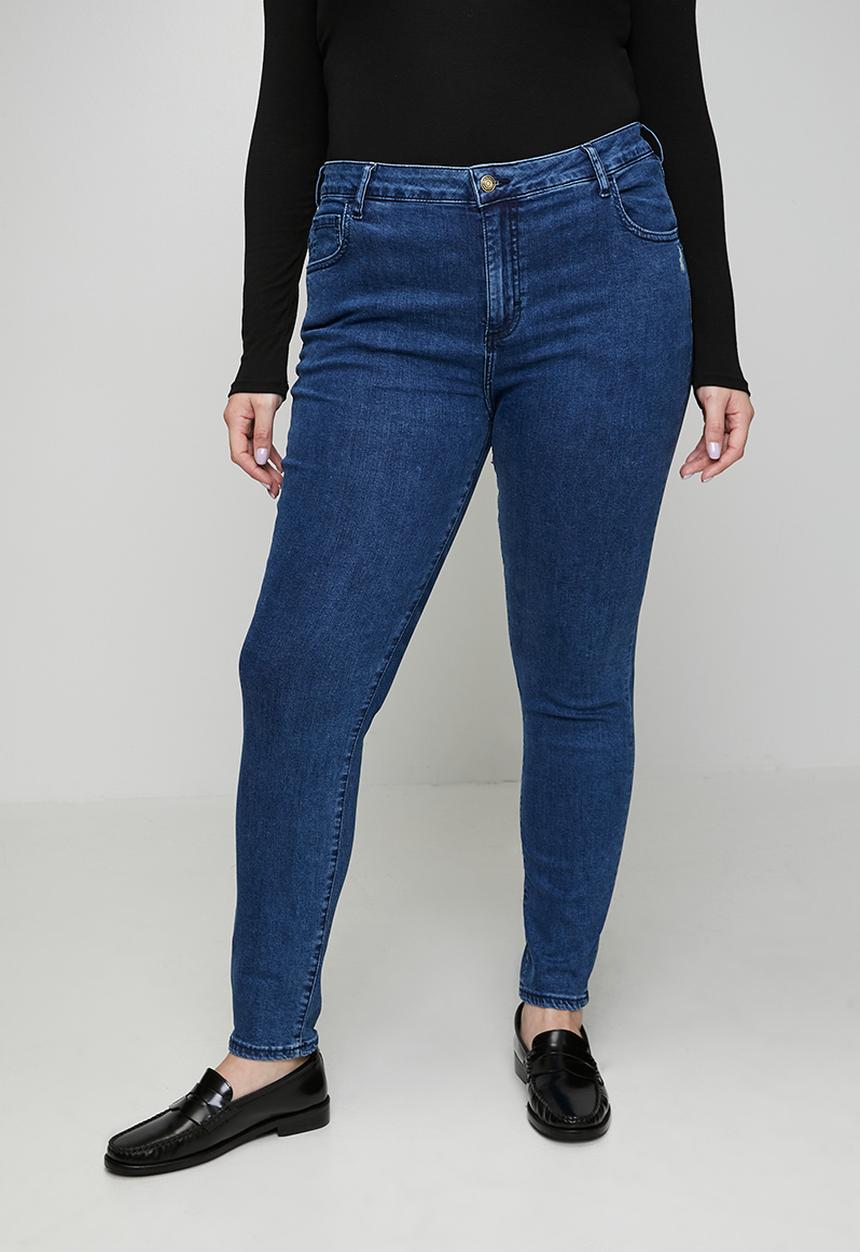 POLO - Plus wmn naomi skinny jean - medium wash