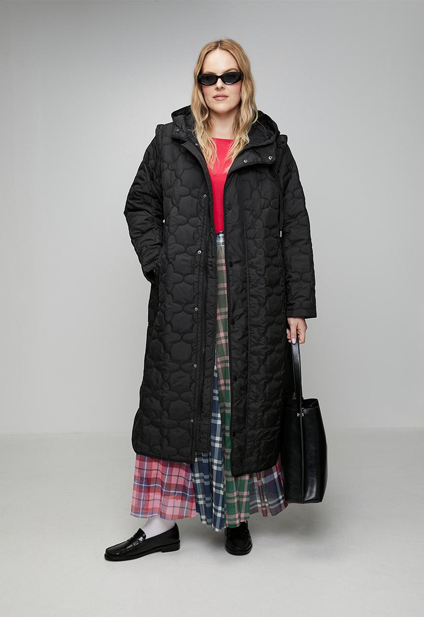 Me&B - Plus The Multiway Maxi Puffer - Black