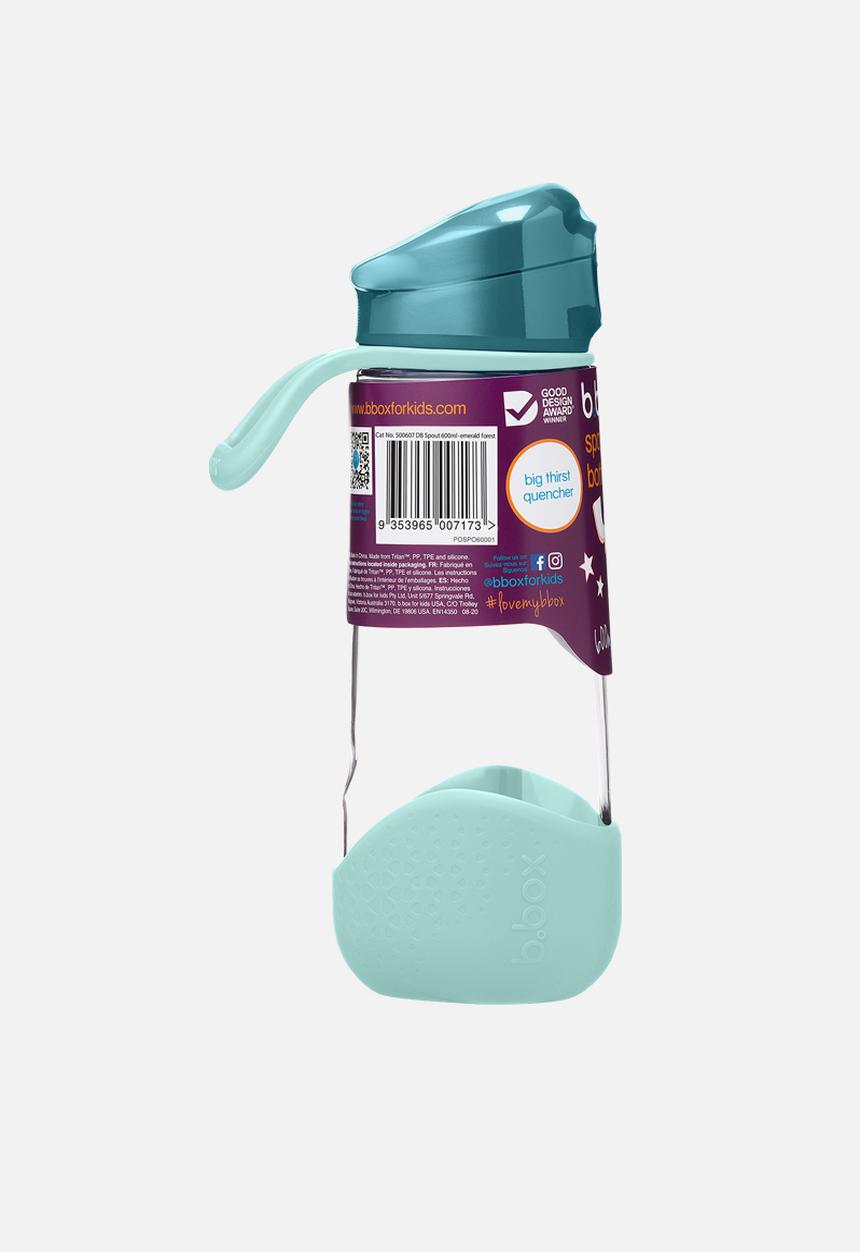 b.box - Sport Spout Bottle 600Ml - Emerald Forest