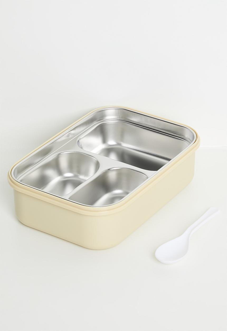 Pop Candy - Clear lid lunchbox - barley white