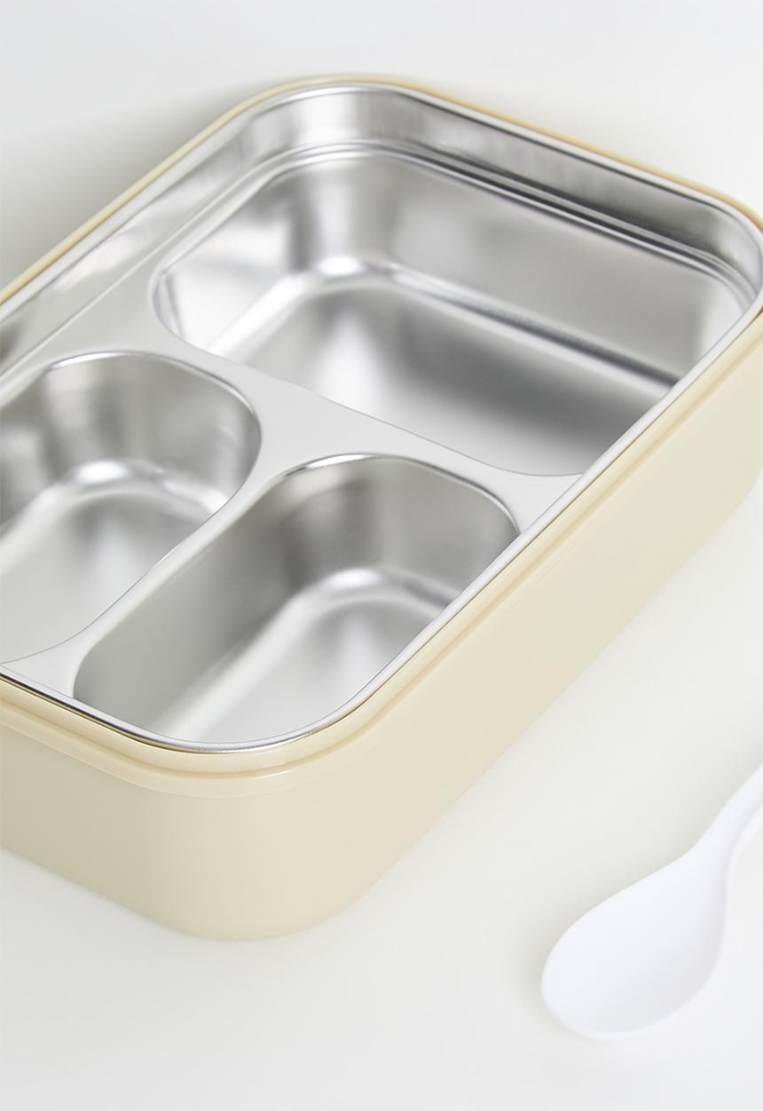 Pop Candy - Clear lid lunchbox - barley white