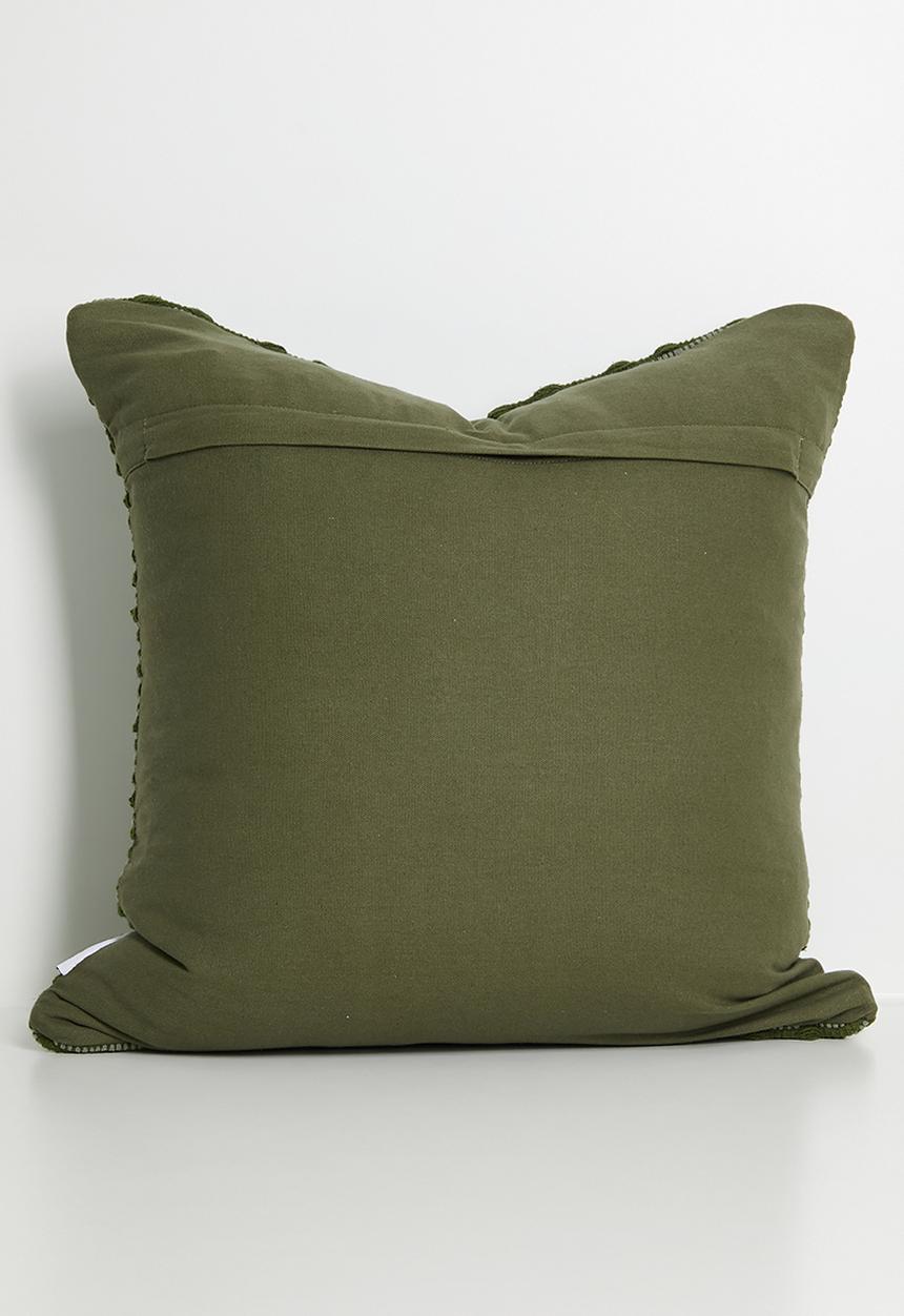 Sixth Floor - Chunky Woven Cushion Cover - Olive