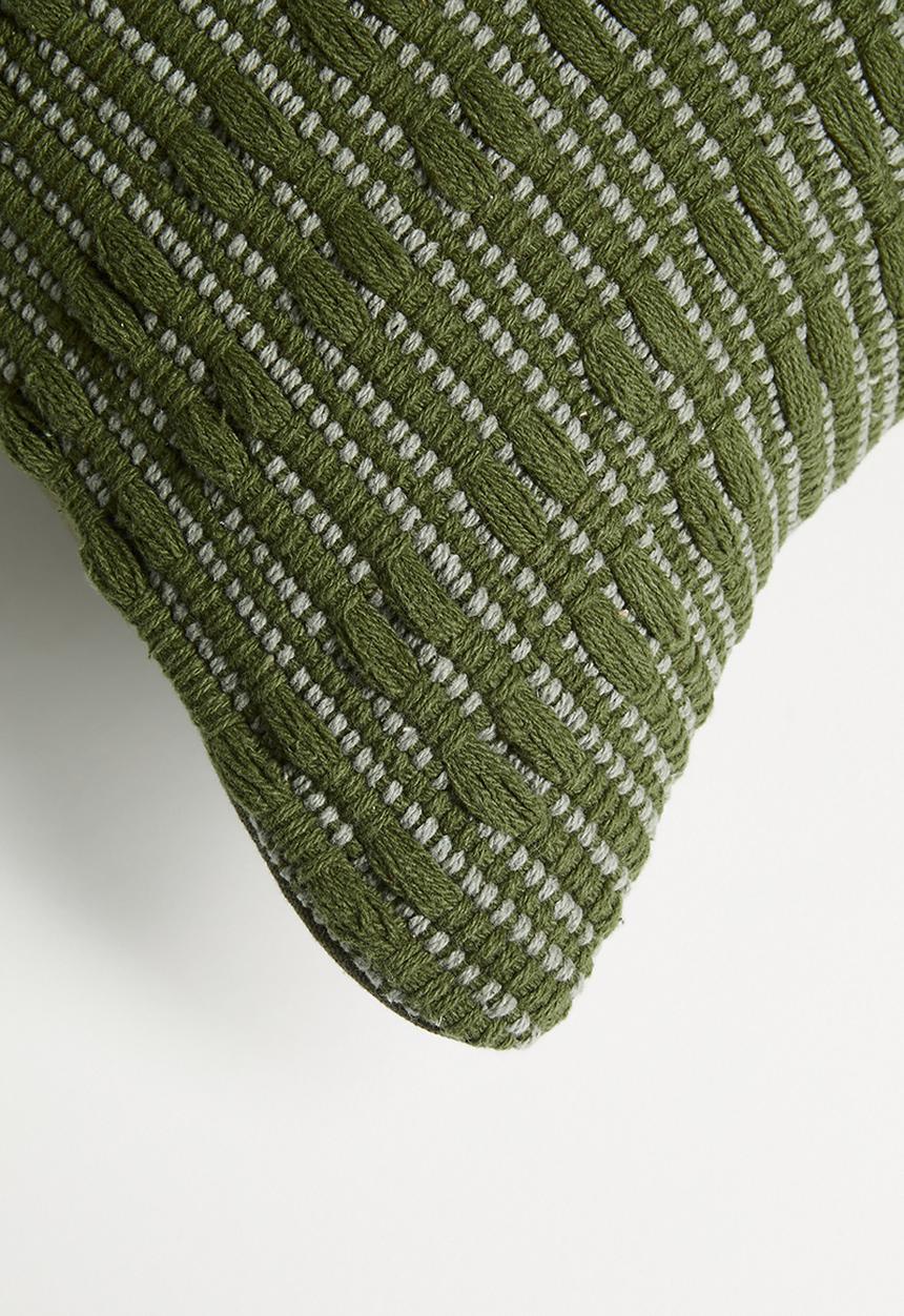 Sixth Floor - Chunky Woven Cushion Cover - Olive