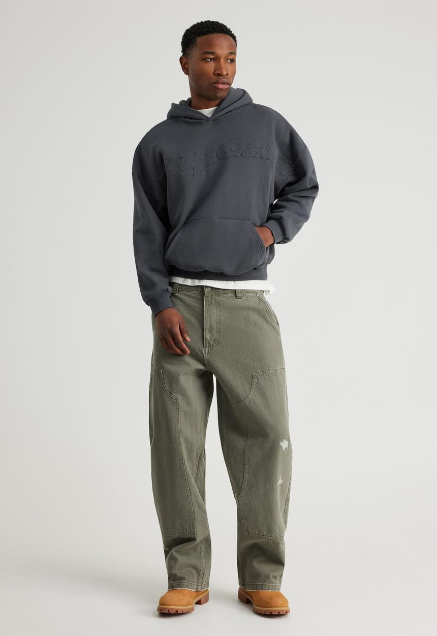 Factorie - Open Gallery Hoodie - Og Slate/Embossing