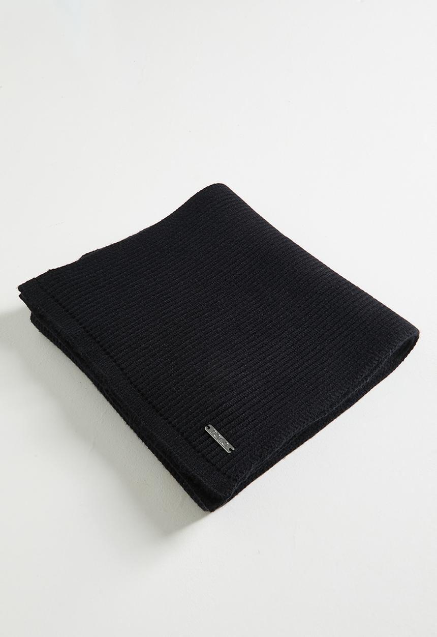 POLO - Knitted Scarf - Black