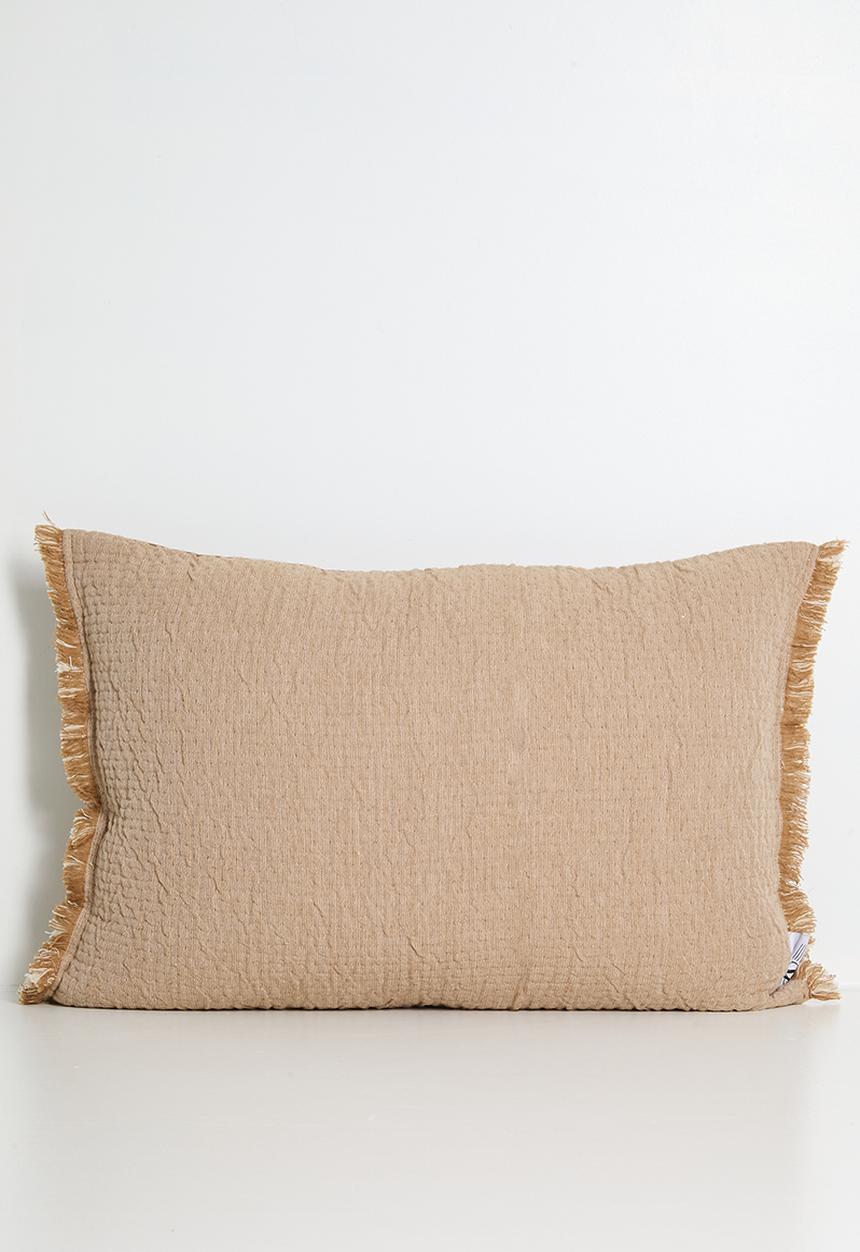 Sixth Floor - Fringe Woven Cushion Cover - Rust