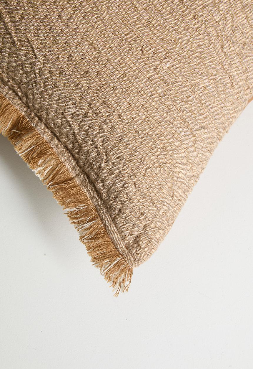 Sixth Floor - Fringe Woven Cushion Cover - Rust
