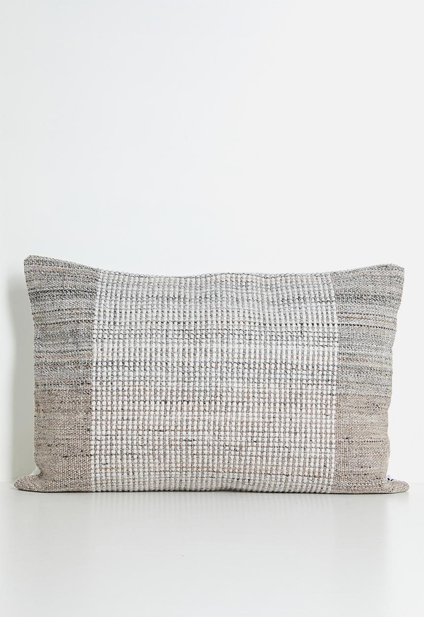 Sixth Floor - Contrast Stitching Woven Cushion Cover - Neutral
