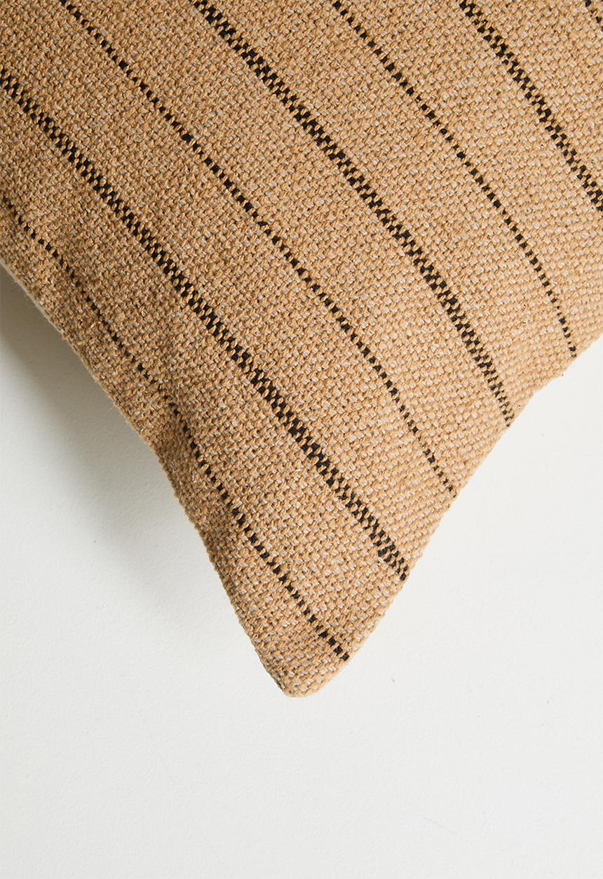 Sixth Floor - Sila Woven Stripe Cushion Cover - Natural
