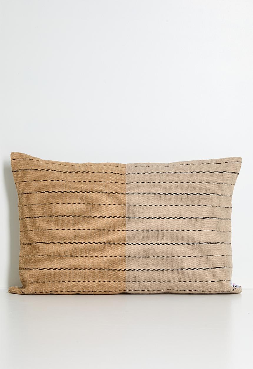 Sixth Floor - Sila Woven Stripe Cushion Cover - Natural