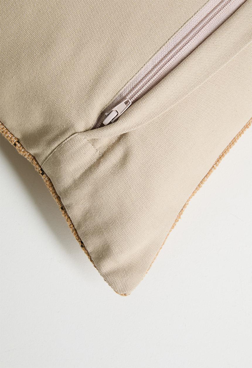 Sixth Floor - Sila Woven Stripe Cushion Cover - Natural