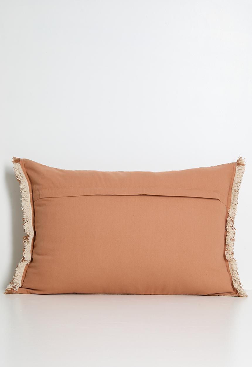 Sixth Floor - Fringe Woven Cushion Cover - Mauve