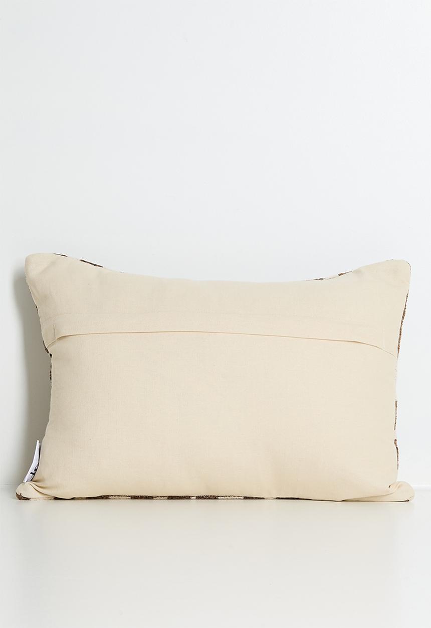 Sixth Floor - Art Deco Jacquard Cushion Cover - Rust