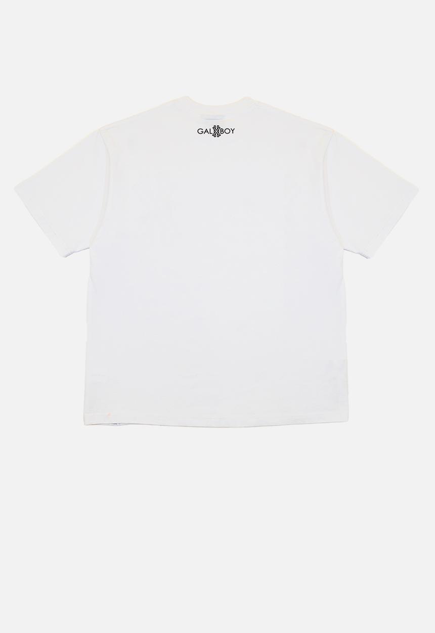 GALXBOY - COIN EMBROIDERY T-SHIRT - WHITE