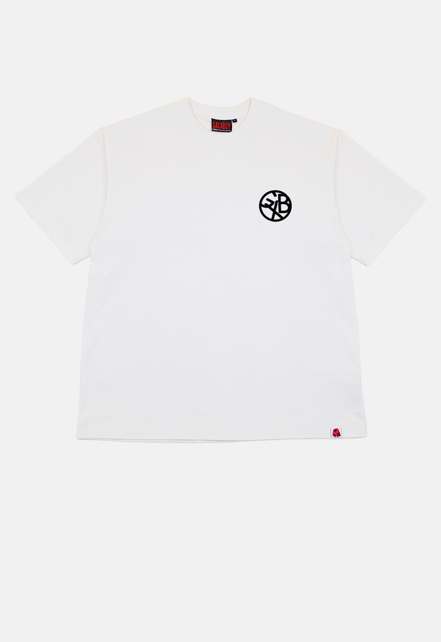 GALXBOY - COIN EMBROIDERY T-SHIRT - WHITE