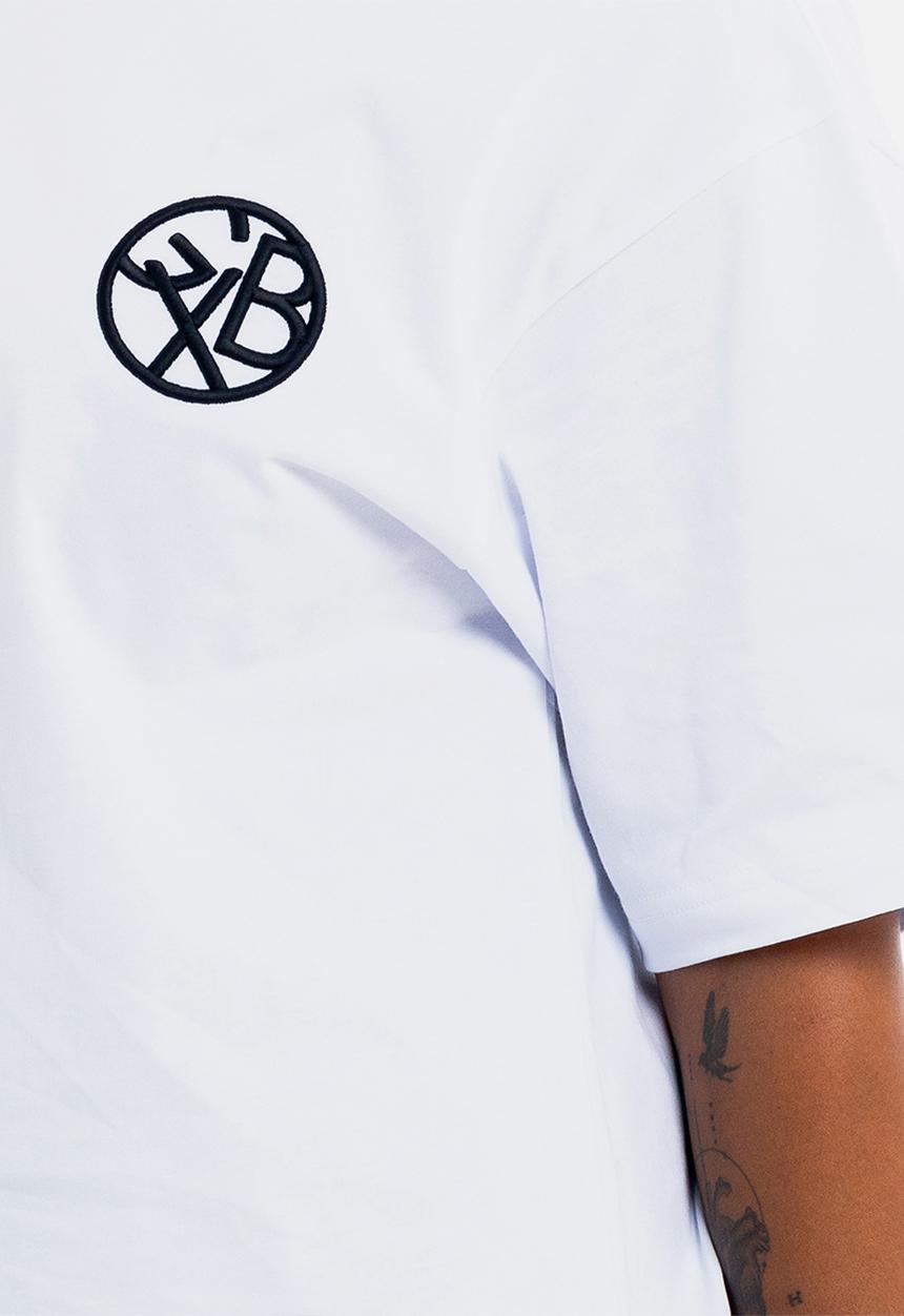 GALXBOY - COIN EMBROIDERY T-SHIRT - WHITE
