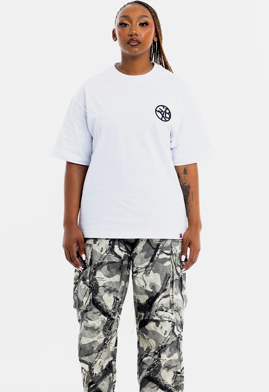 GALXBOY - COIN EMBROIDERY T-SHIRT - WHITE