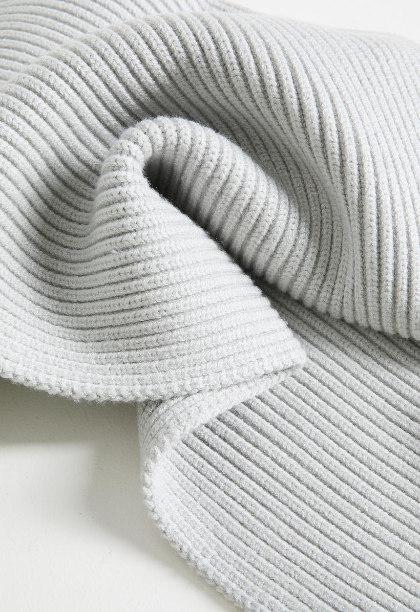 POLO - Knitted Scarf - Grey
