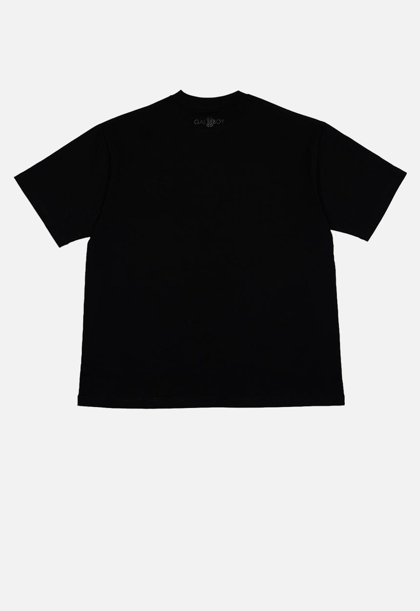 GALXBOY - HERITAGE T-SHIRT  - BLACK