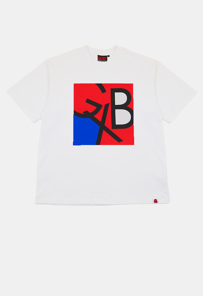 GALXBOY - HERITAGE T-SHIRT  - WHITE