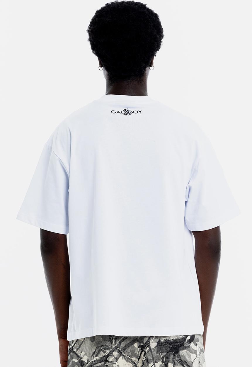 GALXBOY - HERITAGE T-SHIRT  - WHITE