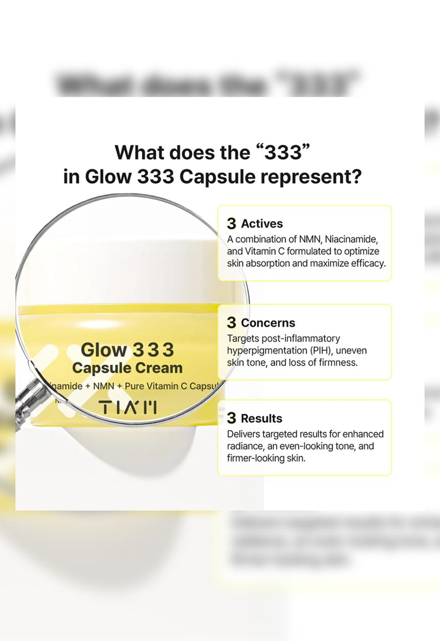 TIA'M - Glow 333  Capsule Cream
