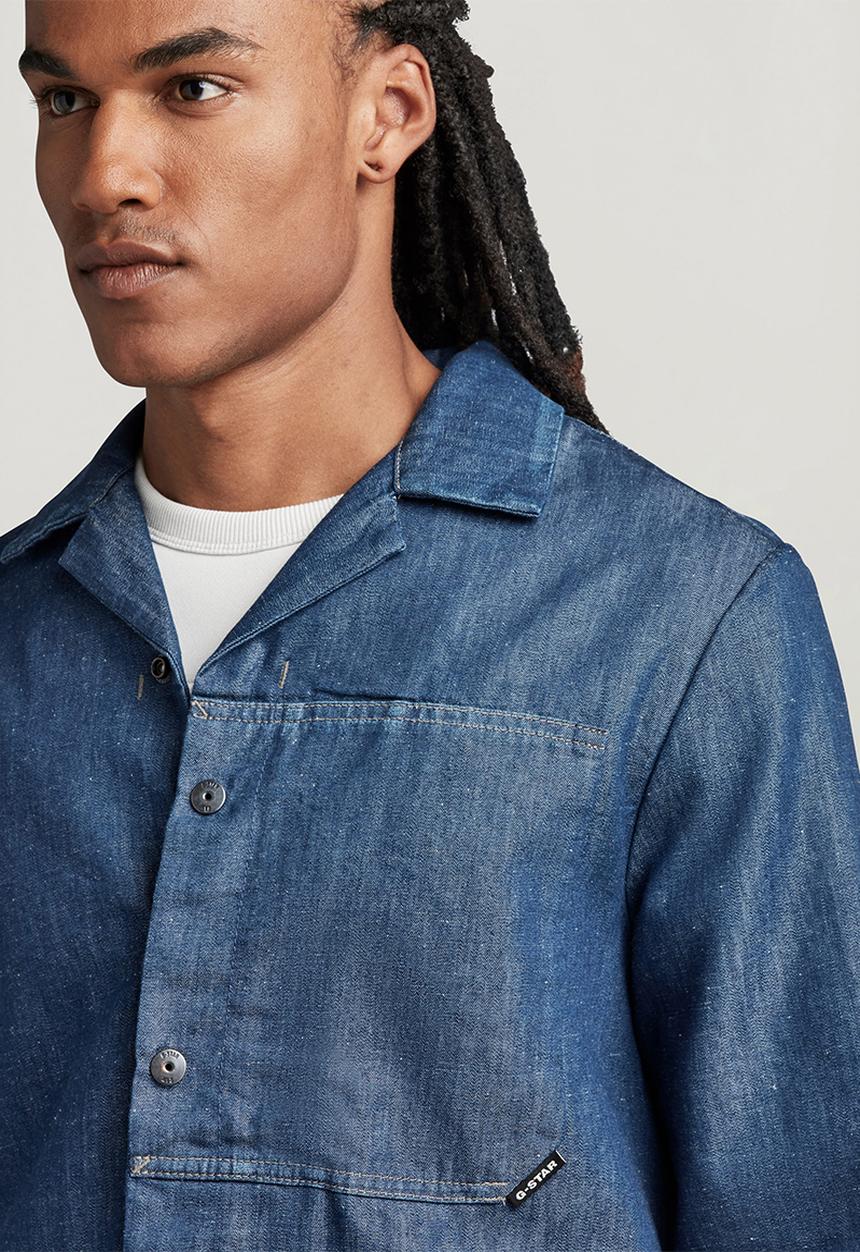 G-STAR - Marseille Blazer - worn in cadet blue