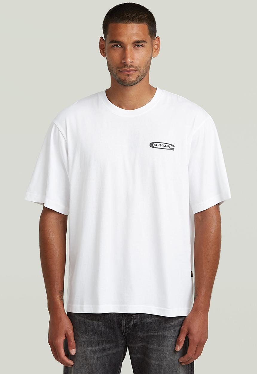 G-STAR - Back gr boxy r t - white