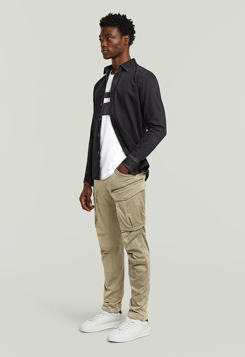 G-STAR - Rovic zip 3D straight tapered - beige
