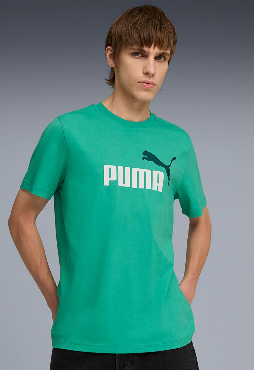 PUMA - ESS 2 COLOR No. 1 Logo Tee - Vibrant Green
