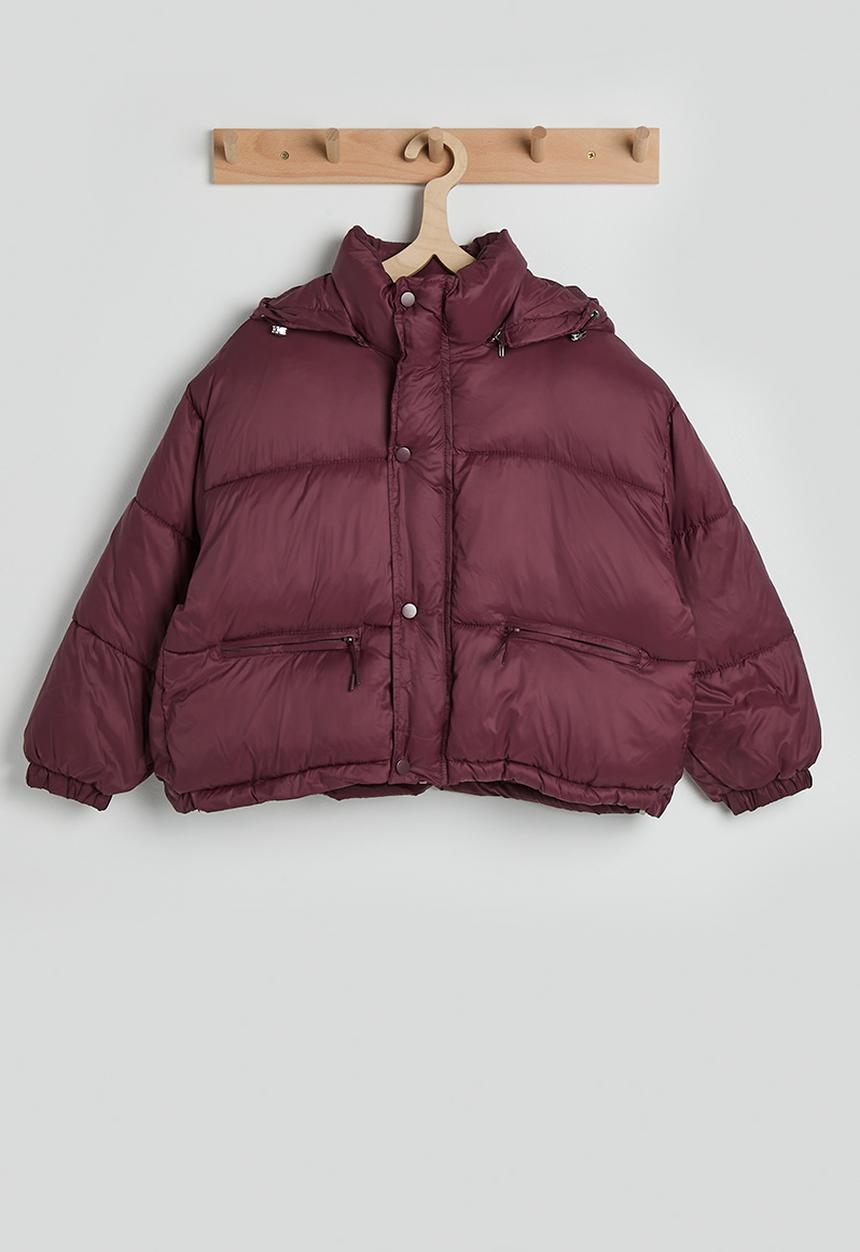 Pop Candy - Hooded puffer jacket - raspberry red
