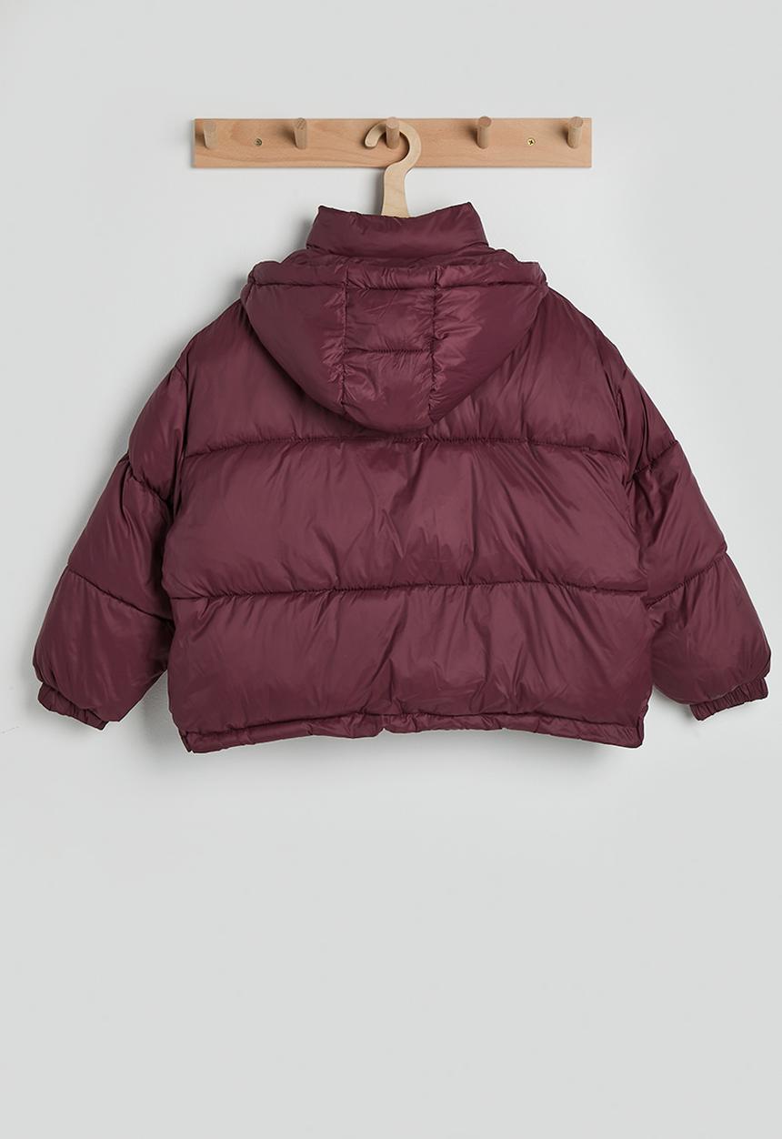 Pop Candy - Hooded puffer jacket - raspberry red