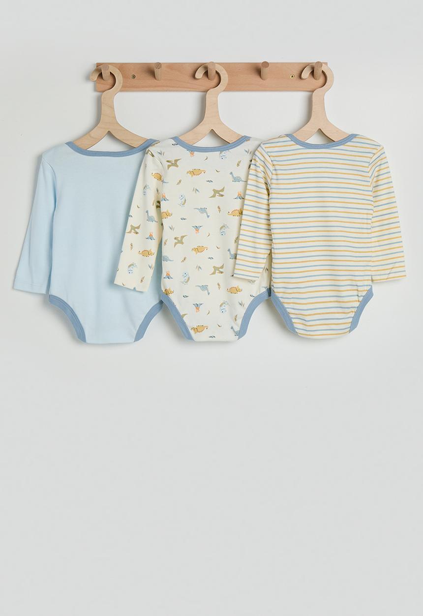 Pop Candy - 3 pack bodysuit - baby blue/neutral/multi