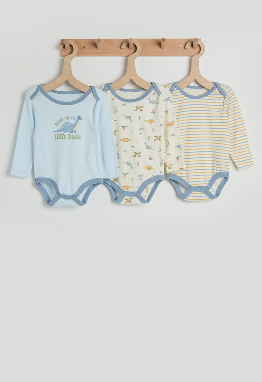 Pop Candy - 3 pack bodysuit - baby blue/neutral/multi