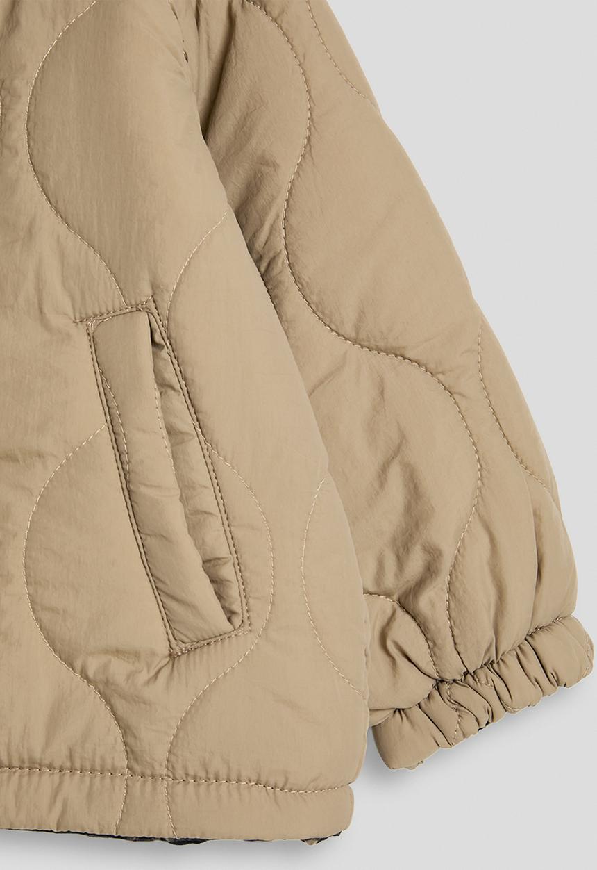 Pop Candy - Onion quilted padded jacket - light brown
