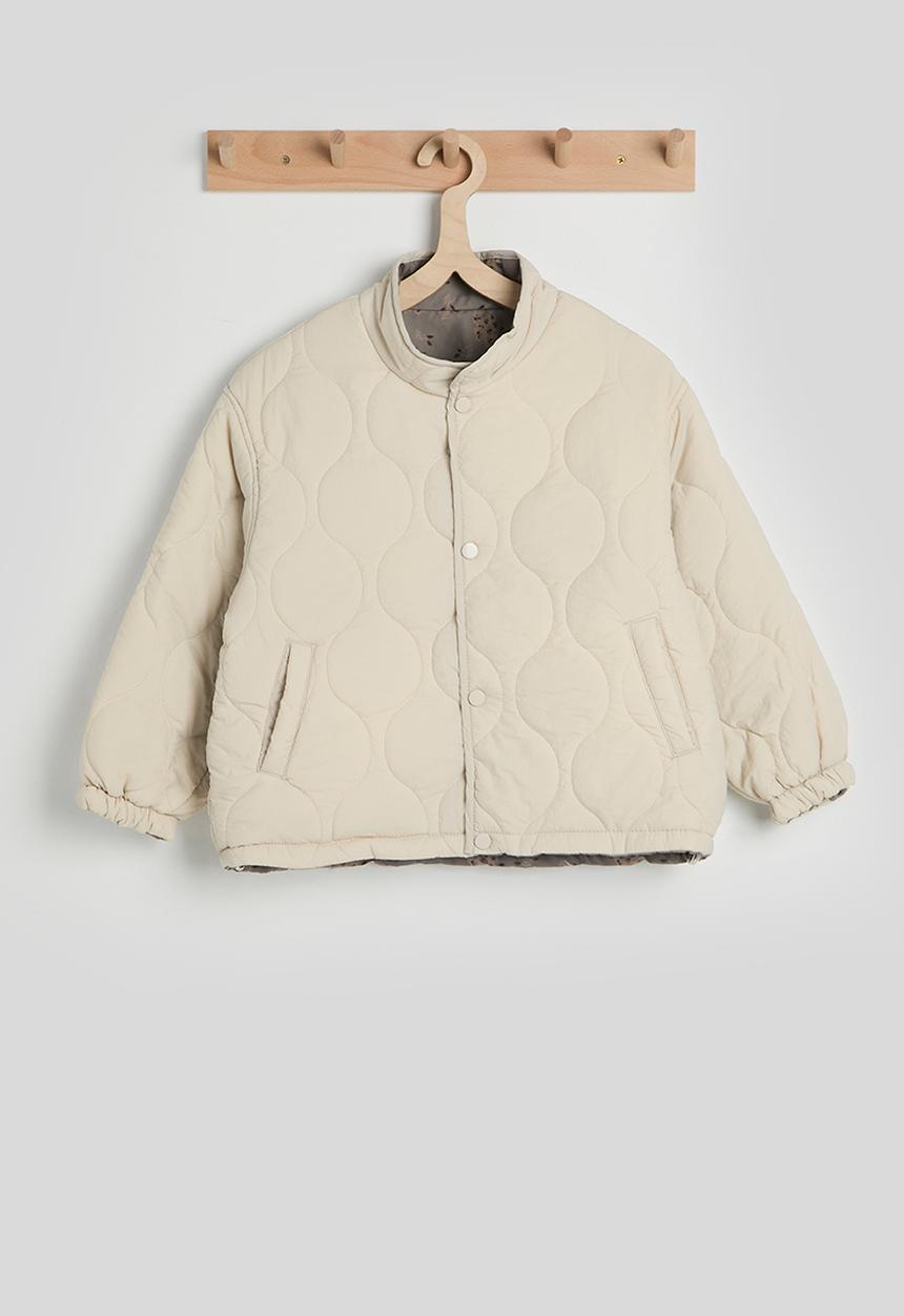 Pop Candy - Onion quilted padded jacket - stone