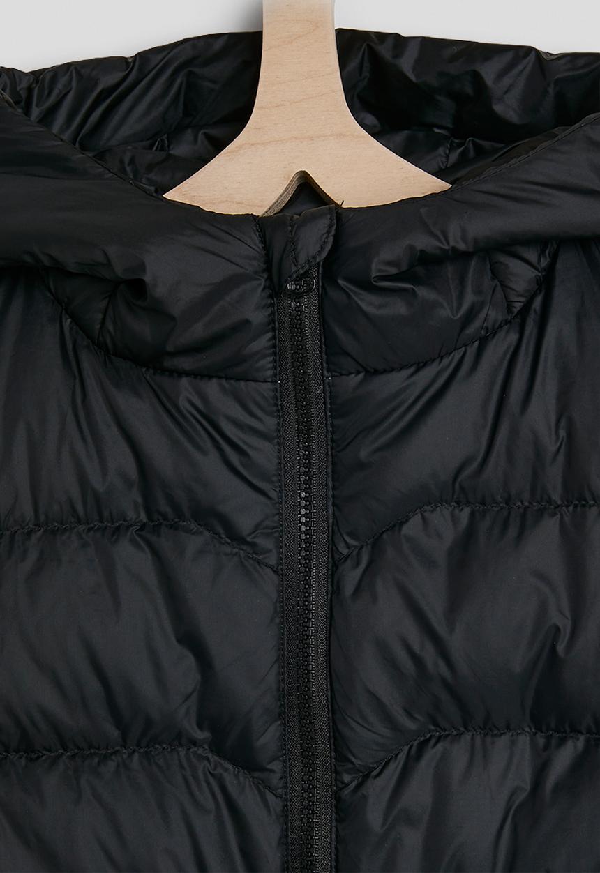 Pop Candy - Hooded puffer vest - black